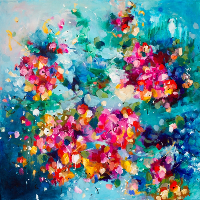 abstract-schilderij-bloemen-Showers-of-Flowers-w