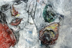 portret-naar-Egon-Schiele-gemengde-techniek